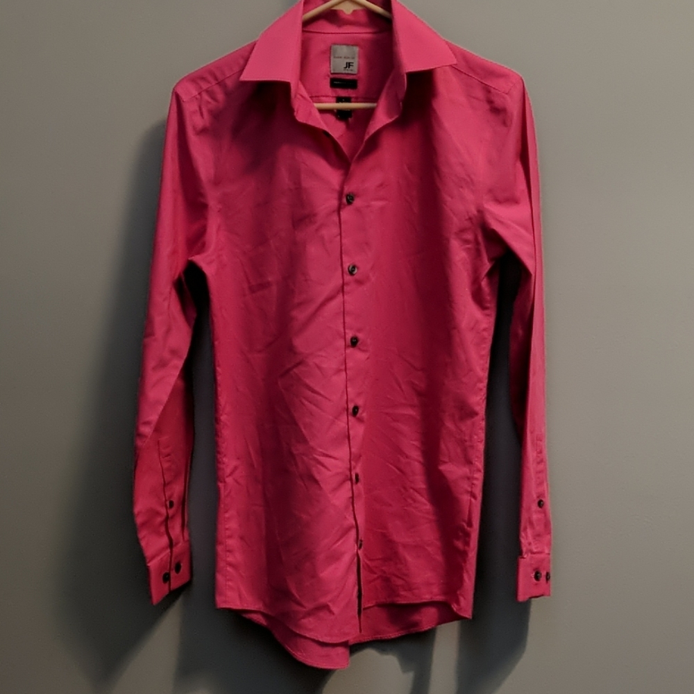 Fuschia button down